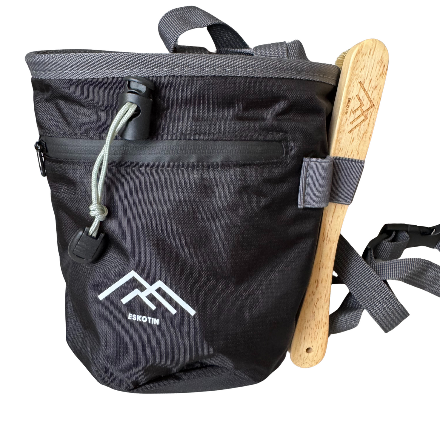 Pack Escalada – Magnesio 400 g + Bolsa + Cepillo | Kit Completo para Escaladores de Roca