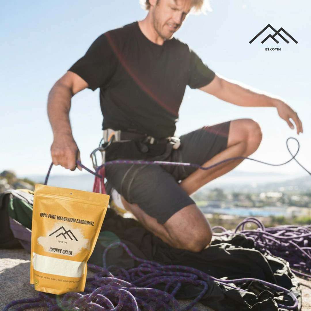 Magnesio Chunky Chalk Eskotin – 400 g | Máximo Agarre para Escalada en Roca, Boulder y Rocódromo
