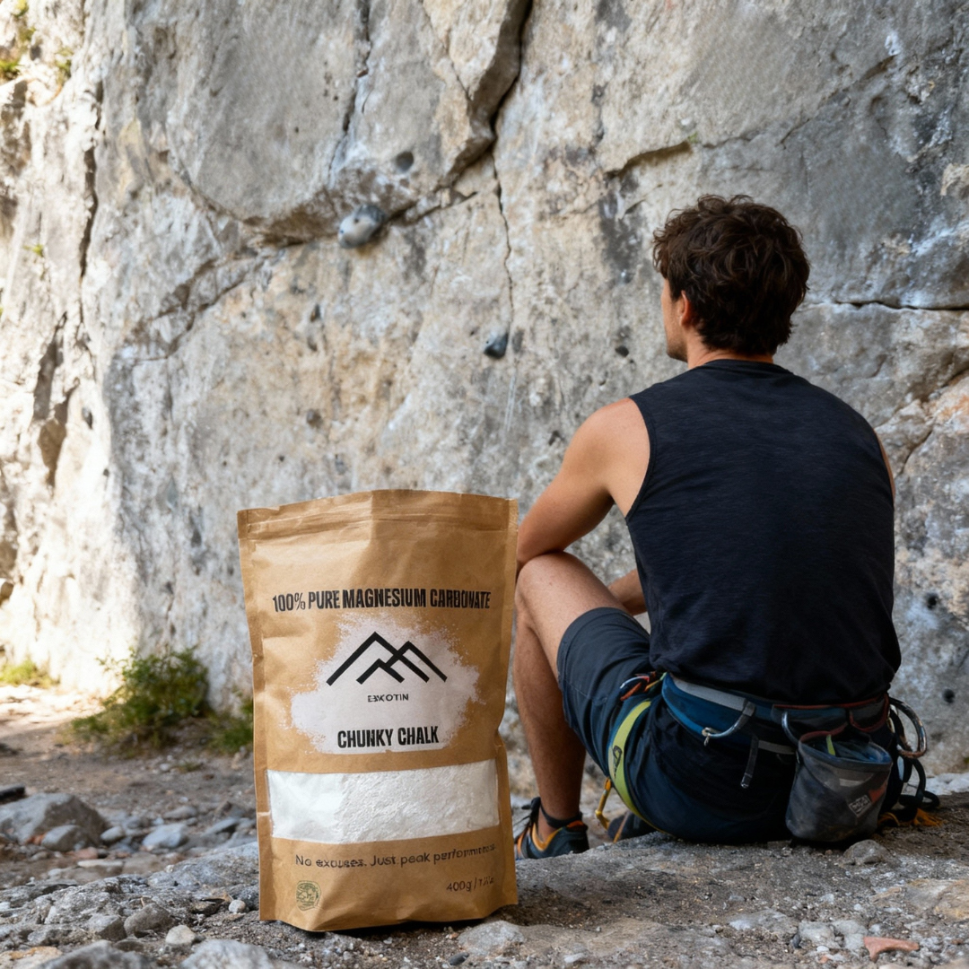 Magnesio Chunky Chalk Eskotin – 400 g | Máximo Agarre para Escalada en Roca, Boulder y Rocódromo